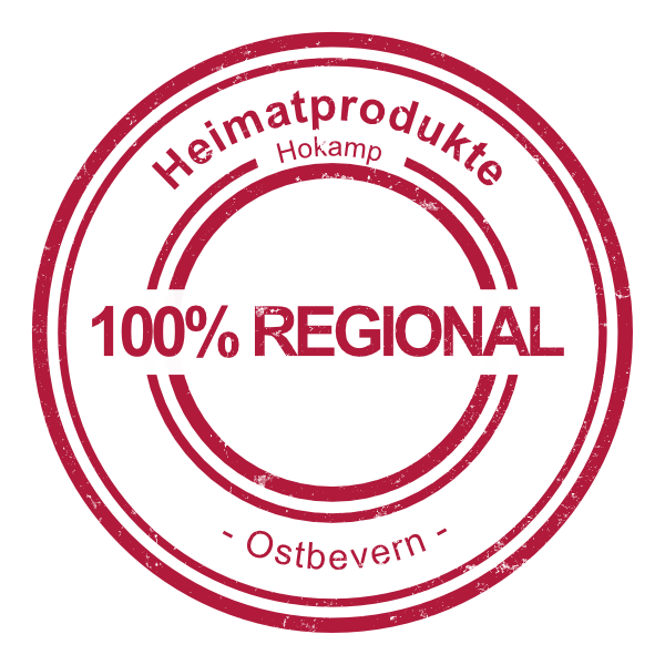 Logo - Heimatprodukte Hokamp mit dem Schriftzug "100% Regional"